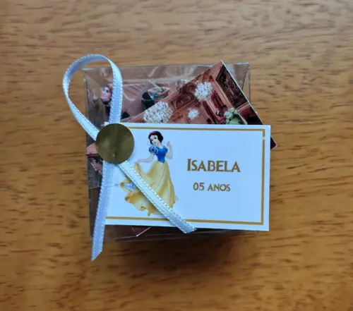 Lembrancinha Personalizada Quebra Cabeça Princesas Disney