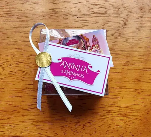 Lembrancinha Personalizada Quebra Cabeça Princesas Disney
