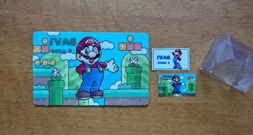 Lembrancinha Personalizada Quebra Cabeça Super Mario.