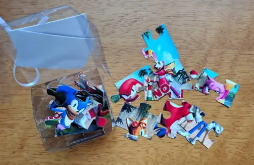 Lembrancinha Personalizada Quebra Cabeça Sonic