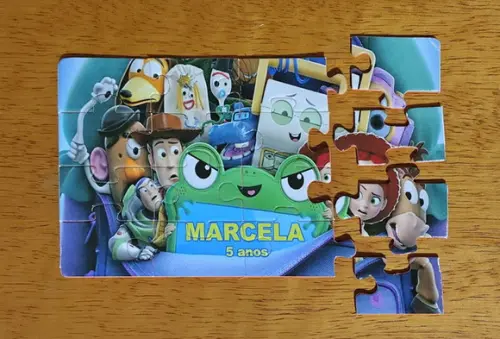 Lembrancinha Personalizada Quebra Cabeça Toy Story