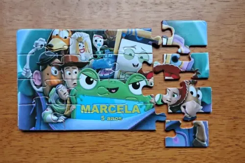 Lembrancinha Personalizada Quebra Cabeça Toy Story