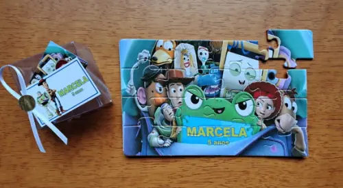 Lembrancinha Personalizada Quebra Cabeça Toy Story