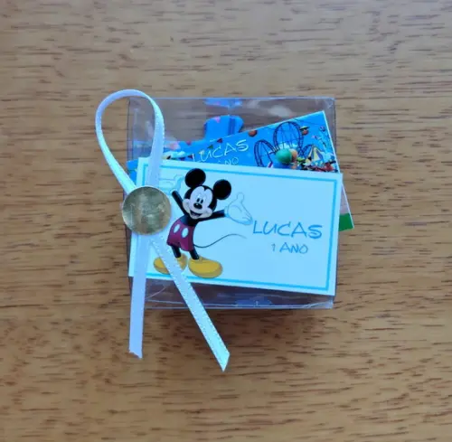 Lembrancinha Personalizada Quebra Cabeça Turma do Mickey