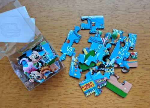 Lembrancinha Personalizada Quebra Cabeça Turma do Mickey