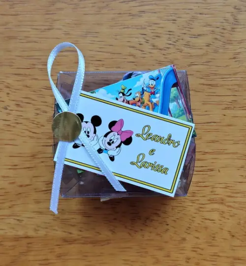 Lembrancinha Personalizada Quebra Cabeça Turma do Mickey