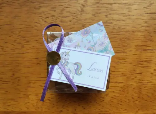 Lembrancinha Personalizada Quebra Cabeça Unicórnio