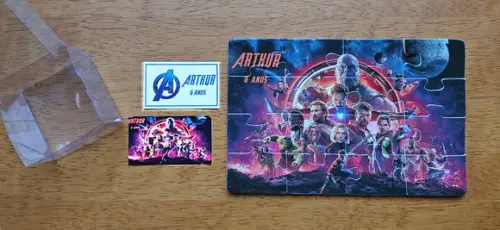 Lembrancinha Personalizada Quebra Cabeça Vingadores