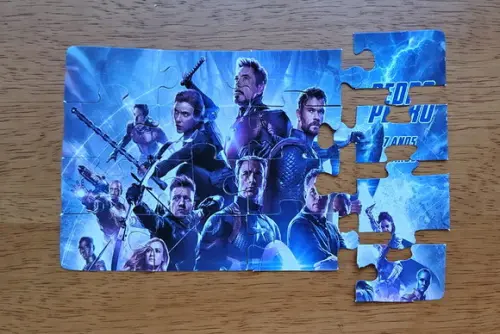 Lembrancinha Personalizada Quebra Cabeça Vingadores
