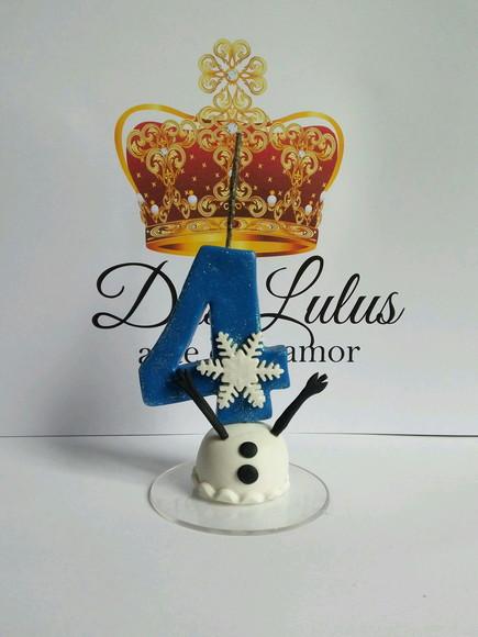 Vela boneco de neve