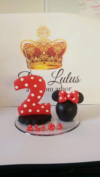 Vela minnie vermelha