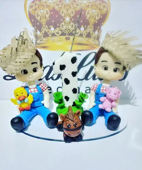 Vela fazendinha gemeos