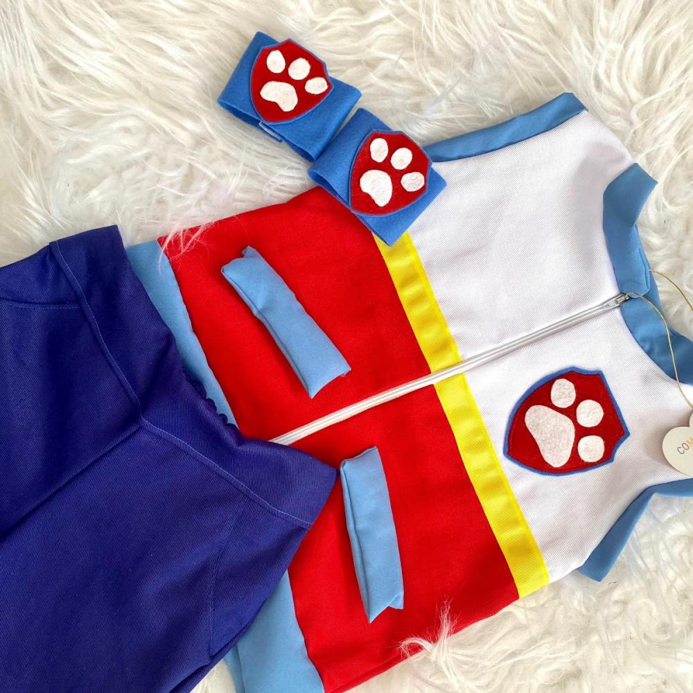 Conjunto Ryder Colete + Calça Patrulha Canina