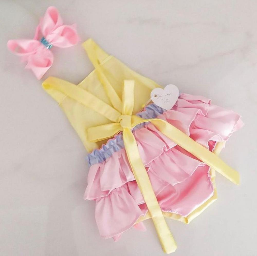 Kit Vestido Infantil + Romper Raio de Sol