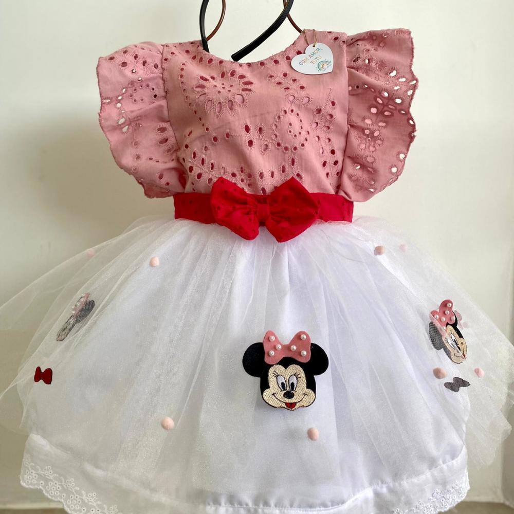 Vestido Infantil Minnie Mouse
