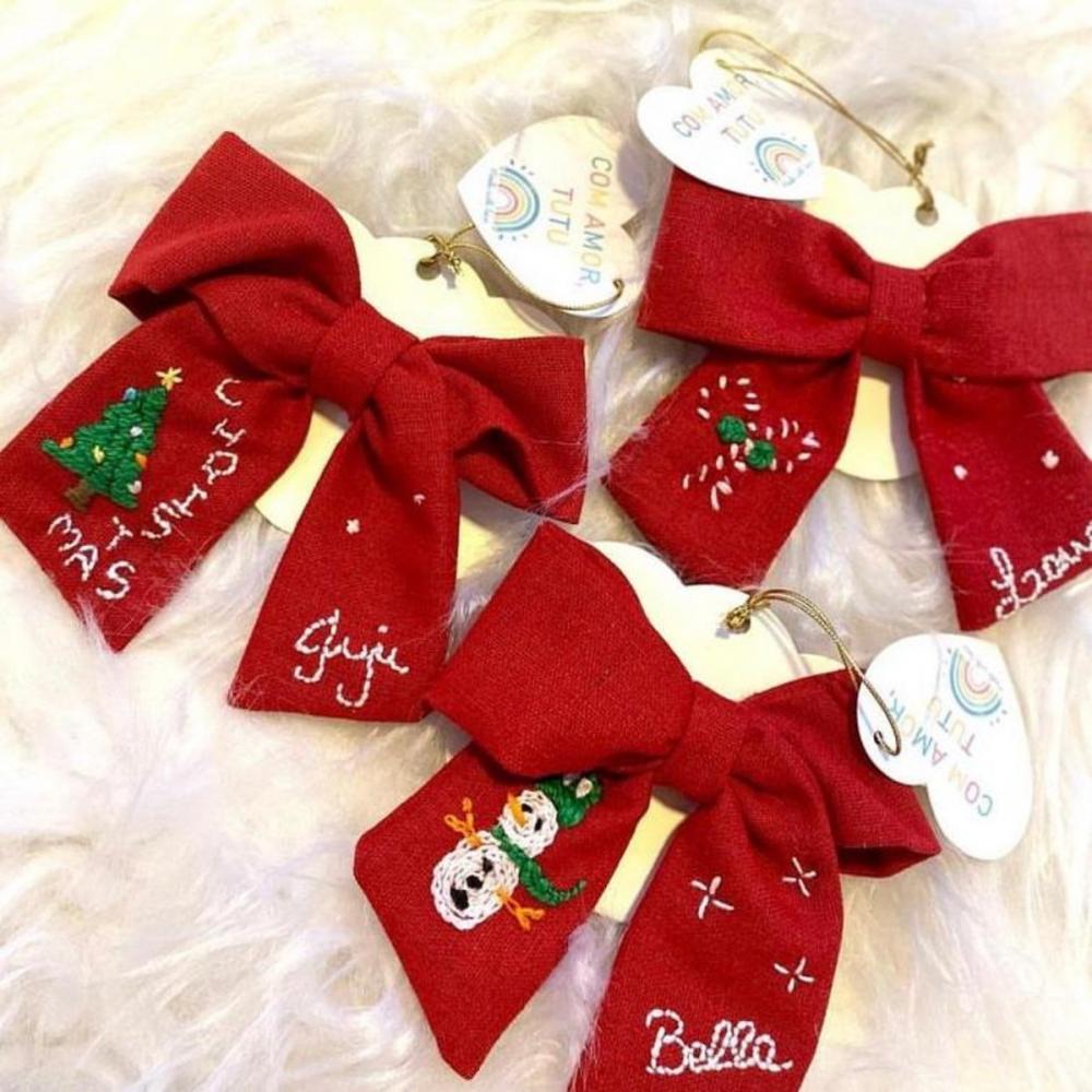 Laços Personalizados Natal