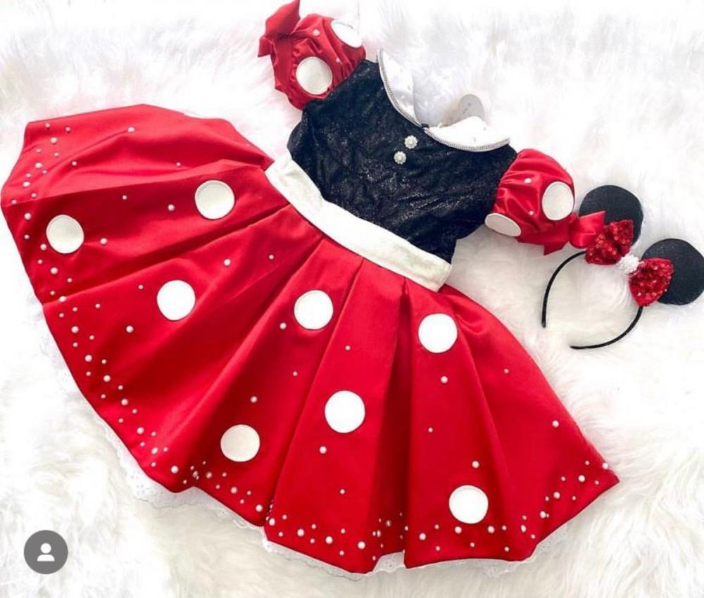 Vestido Infantil Minie Luxo