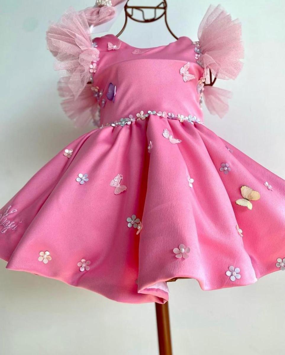 Vestido Jardim Rosa