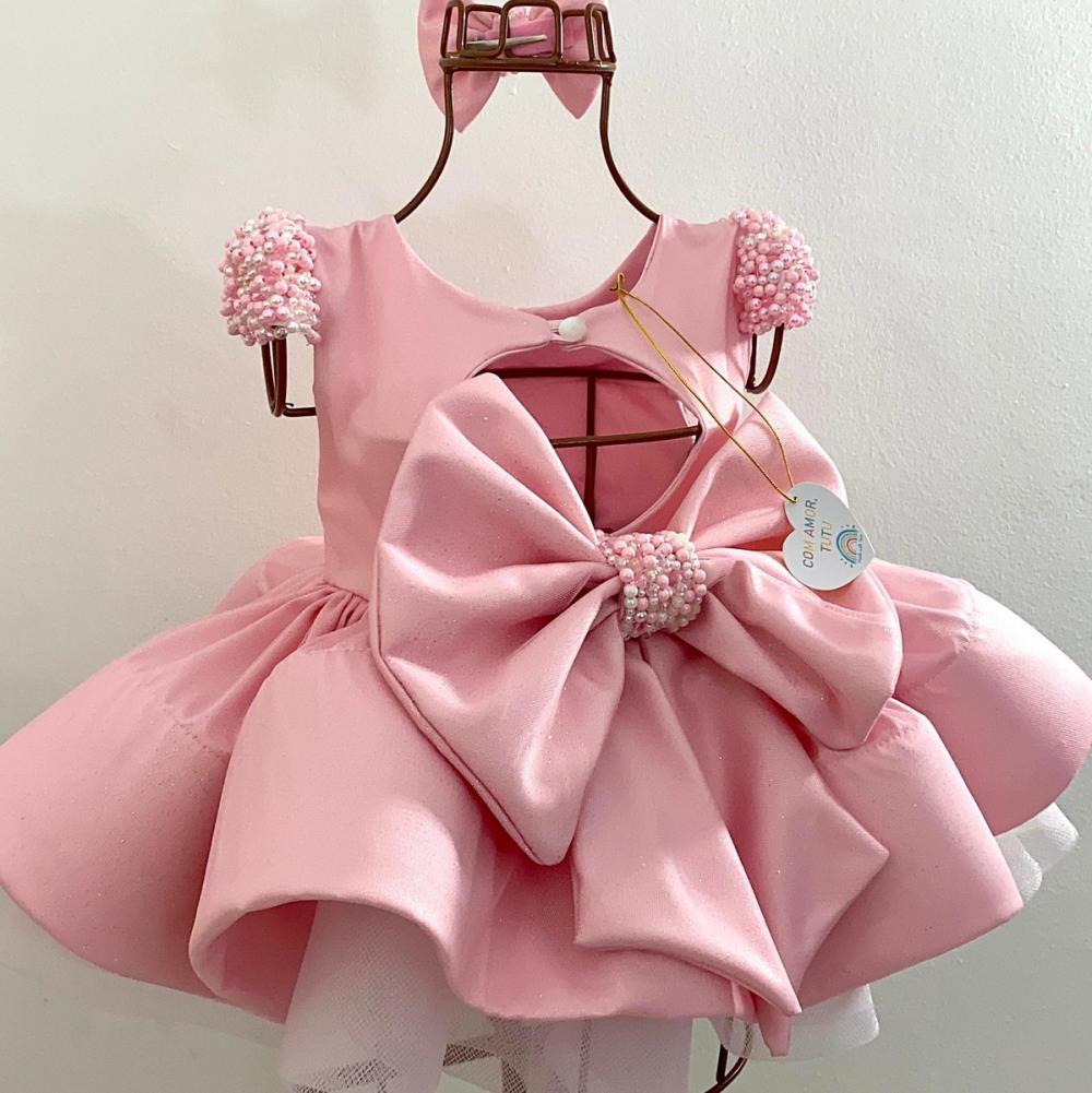 Vestido Rosa Luxo / Bailarina Infantil