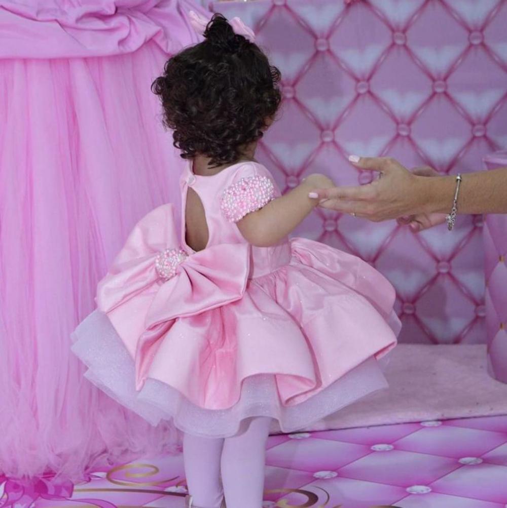 Vestido Rosa Luxo / Bailarina Infantil