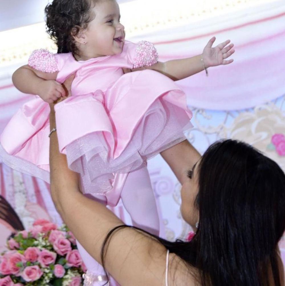 Vestido Rosa Luxo / Bailarina Infantil