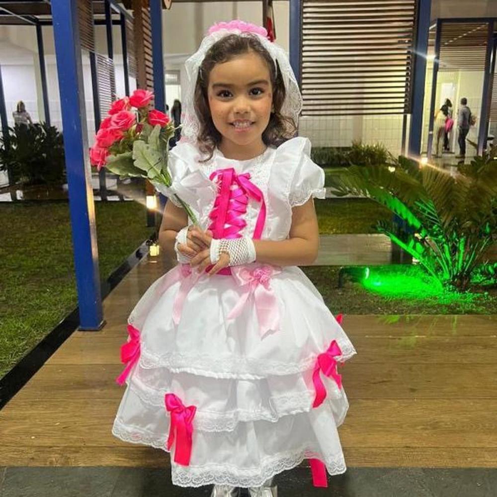 Vestido Noivinha Caipira Infantil