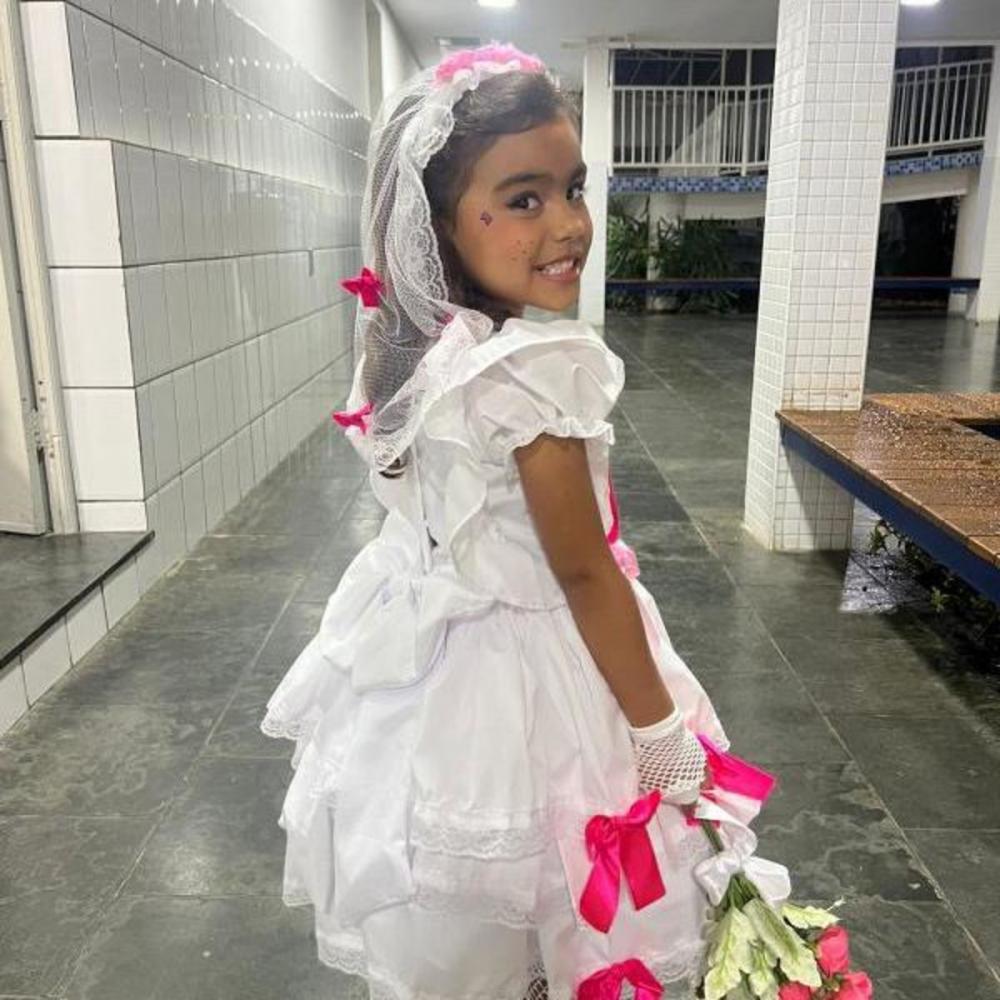 Vestido Noivinha Caipira Infantil