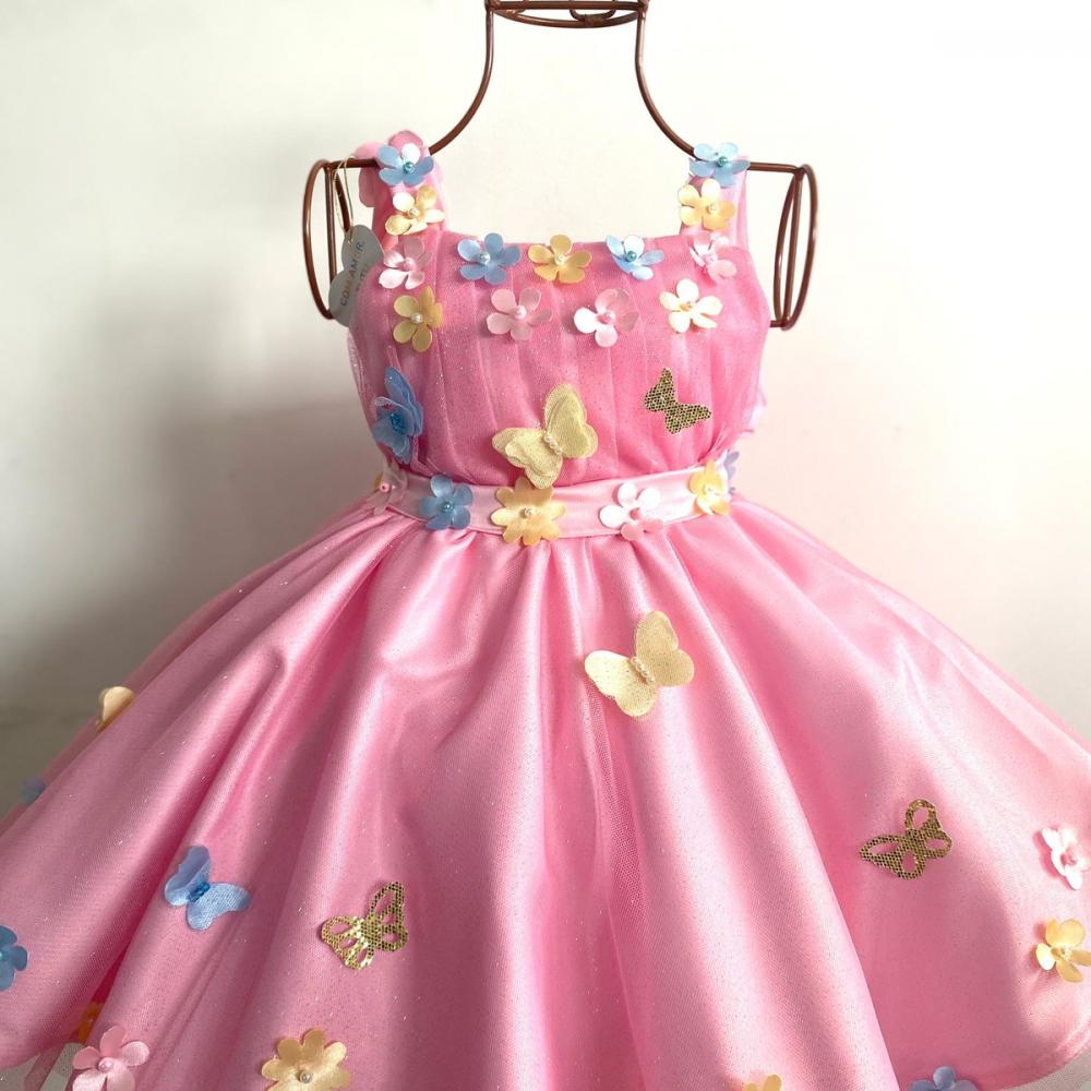 Vestido 2 em 1 Jardim das Borboletas