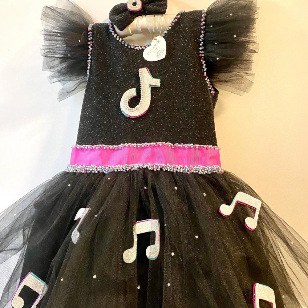 Vestido Infantil Tik Tok