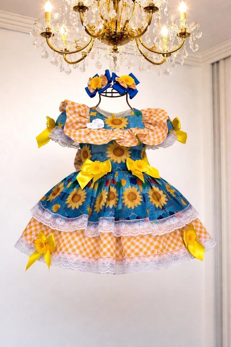 Vestido Caipira/ Junino Infantil