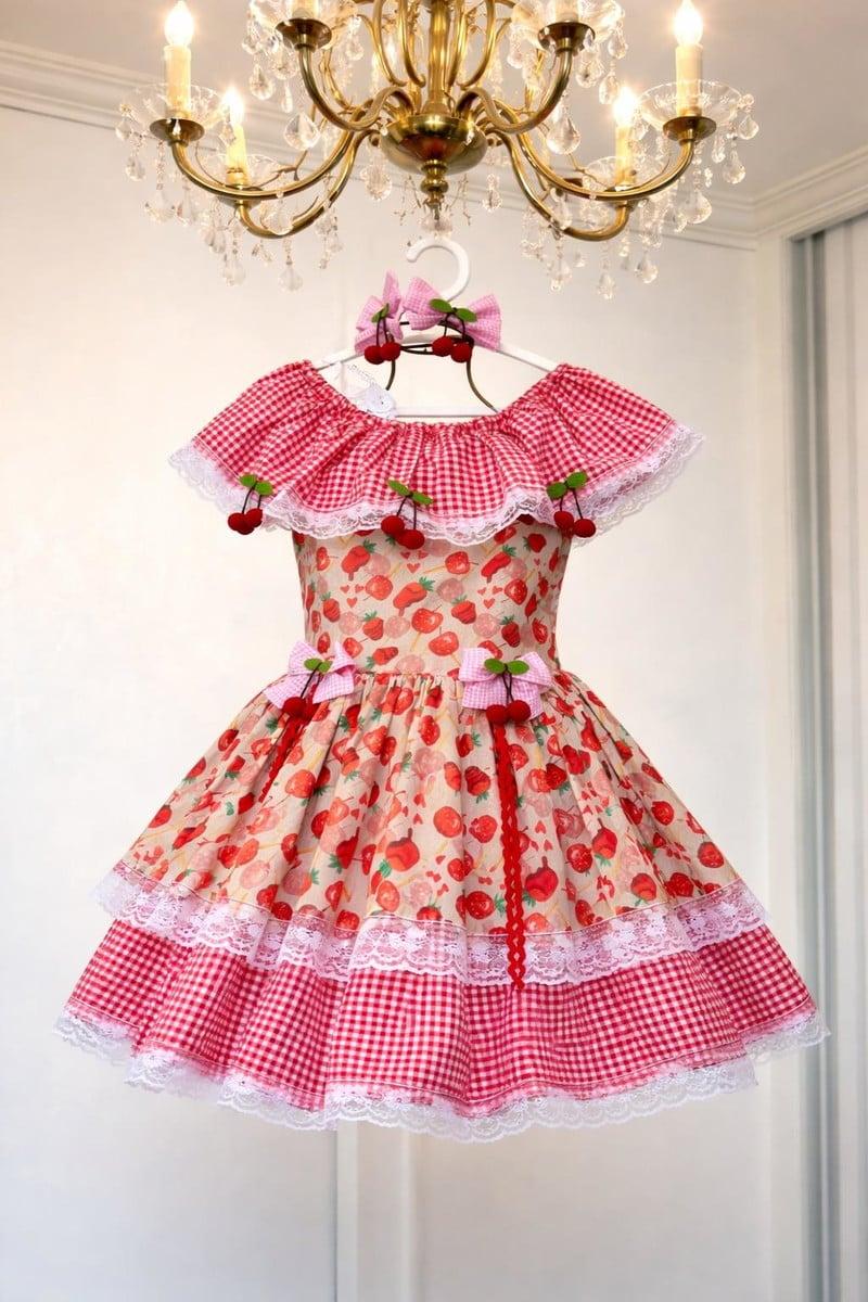 Vestido Junino/ Julino Caipira Infantil