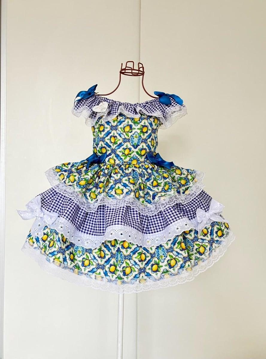 Vestido Junino/são Joao Limão Siliciano