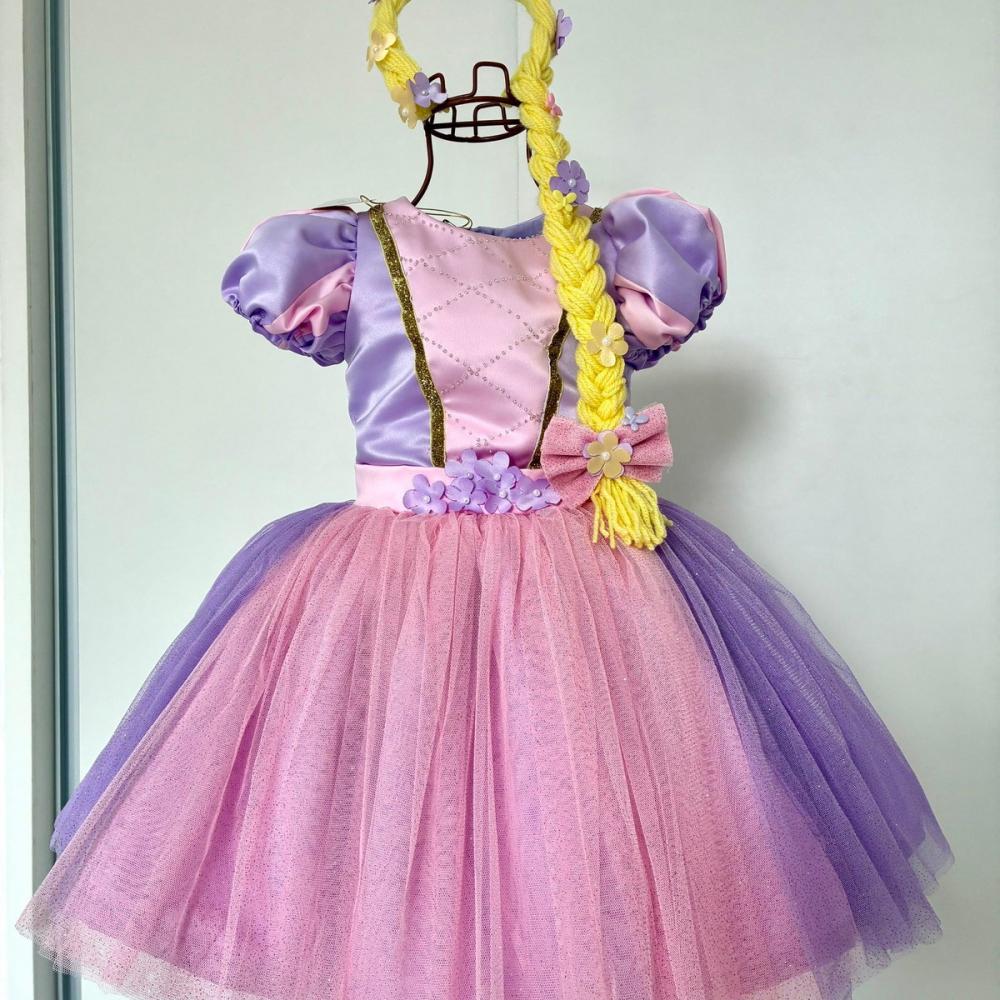 Vestido Fantasia Rapunzel