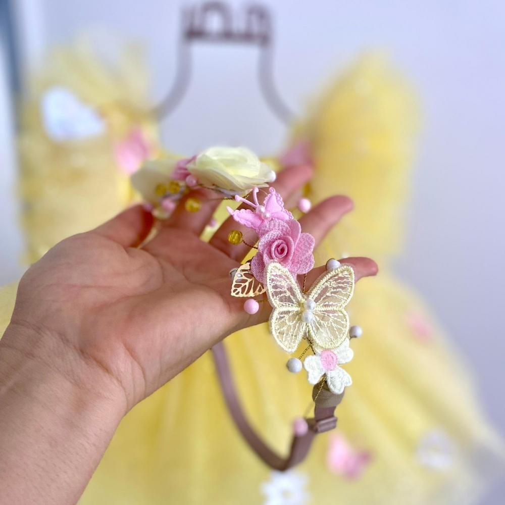 Vestido/ Tutu/ Romper Jardim Encantado