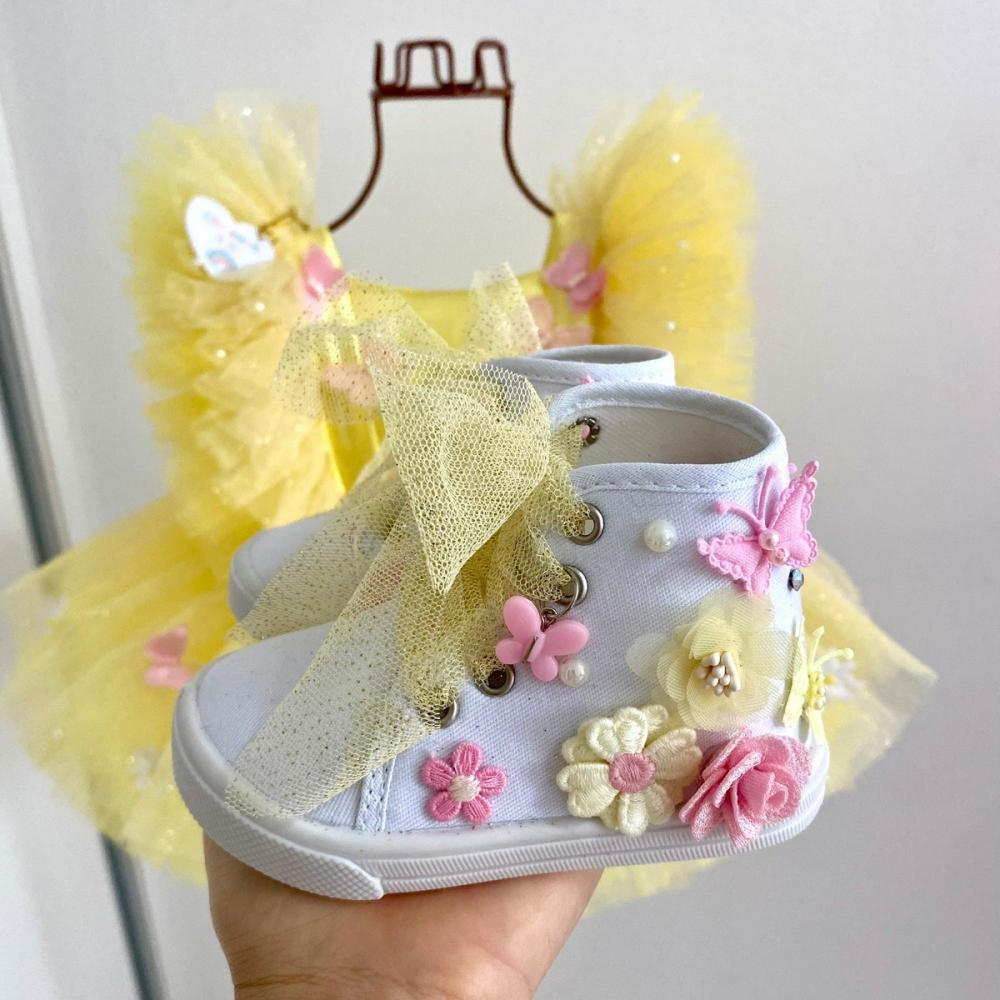 Vestido/ Tutu/ Romper Jardim Encantado