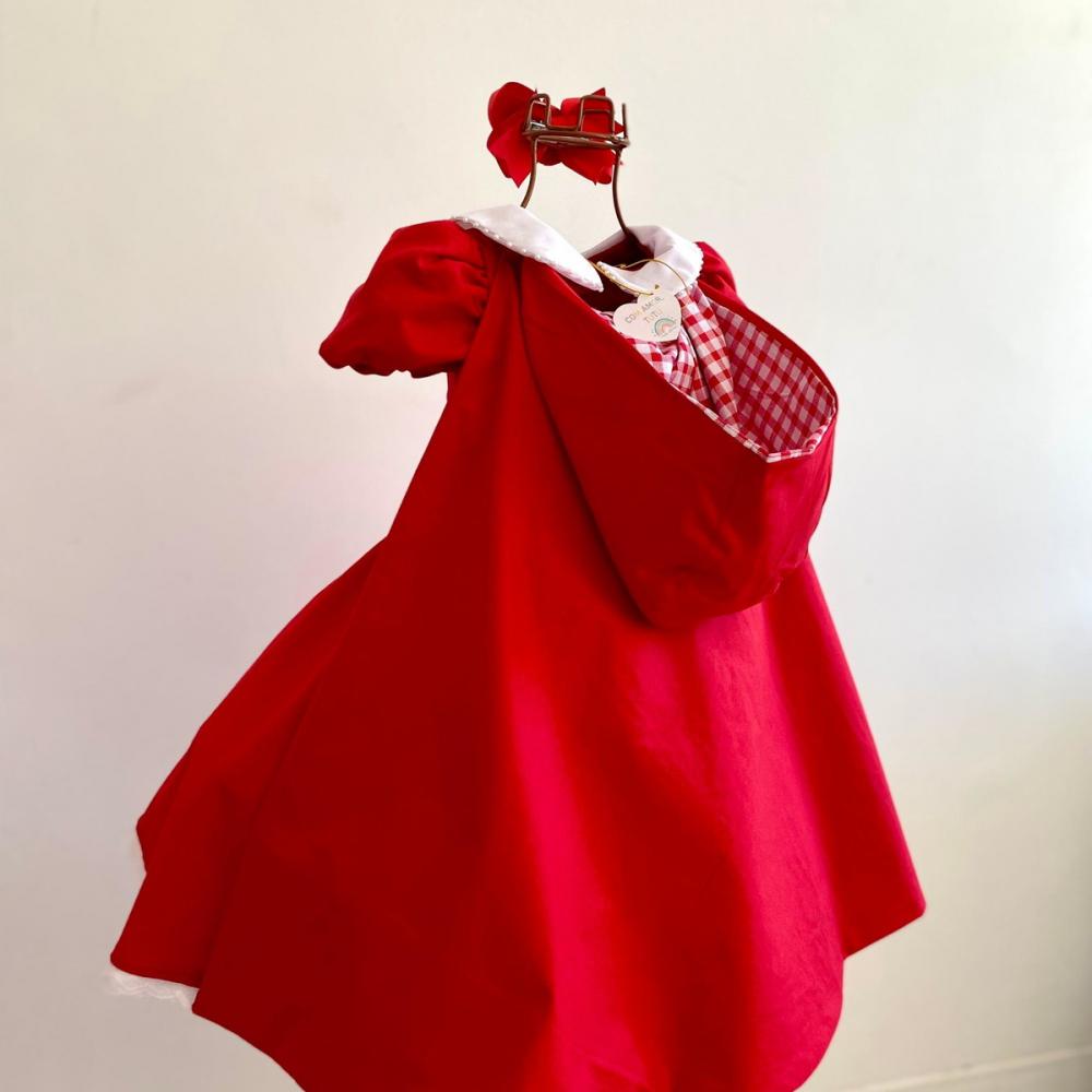 Vestido Chapeuzinho Vermelho Luxo