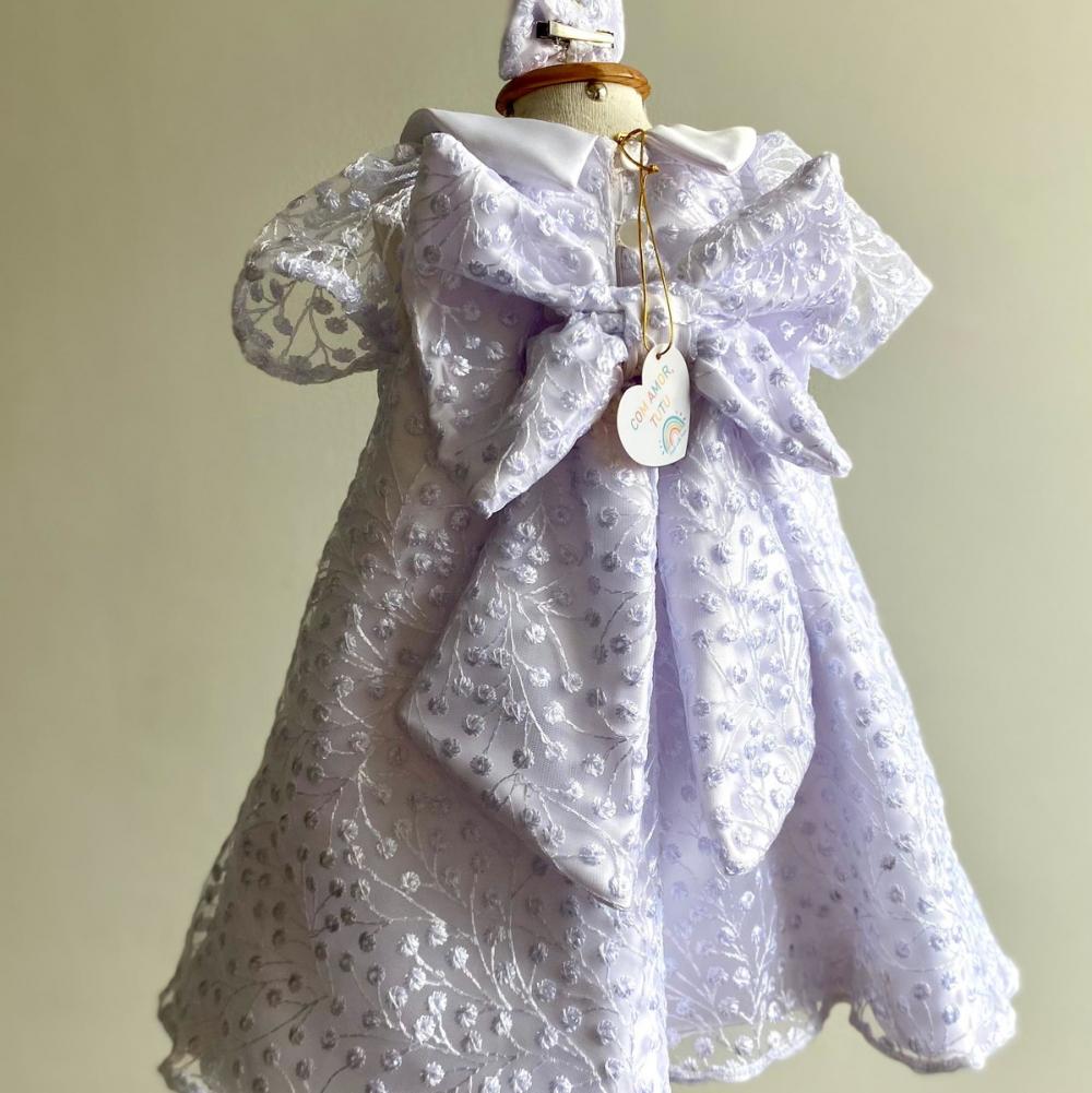 Vestido Infantil Batizado Luxo