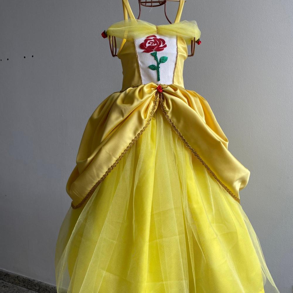 Vestido Infantil a Bela e a Fera