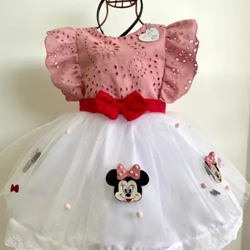 Vestido Infantil Minnie Mouse