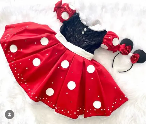 Vestido Infantil Minie Luxo