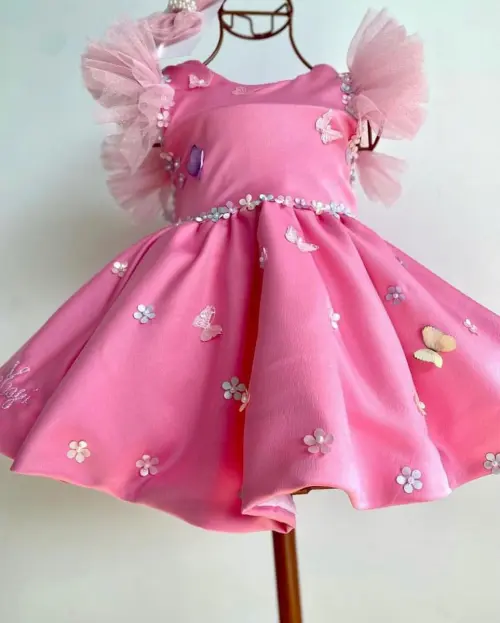 Vestido Jardim Rosa