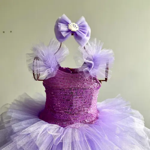 Vestido Sereia / Ariel / Fundo do Mar
