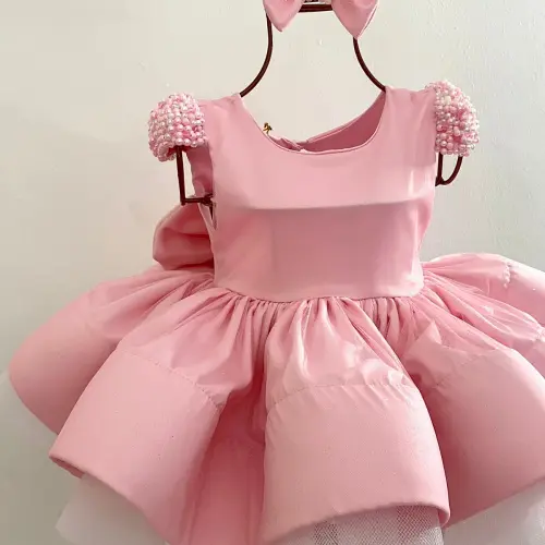 Vestido Rosa Luxo / Bailarina Infantil