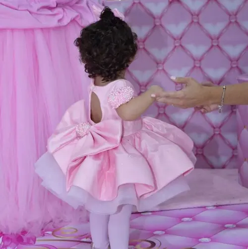 Vestido Rosa Luxo / Bailarina Infantil