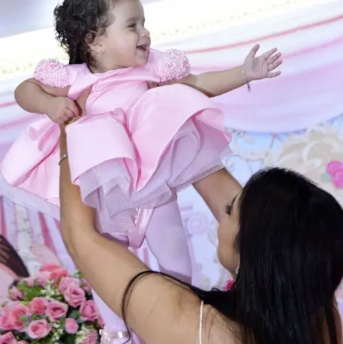 Vestido Rosa Luxo / Bailarina Infantil