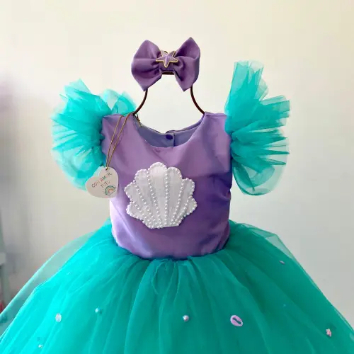Vestido Sereia / Fundo do Mar Infantil