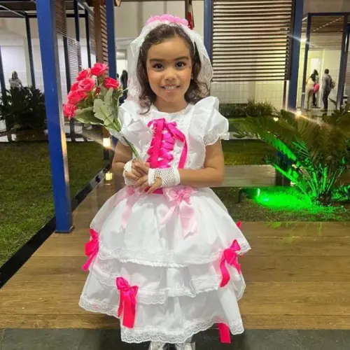 Vestido Noivinha Caipira Infantil