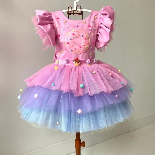 Vestido Infantil Confeitaria / Minnie Confeiteira