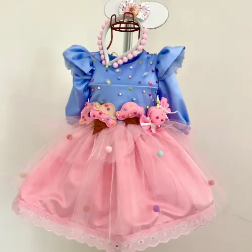 Vestido Confeitaria da Minnnie Infantil