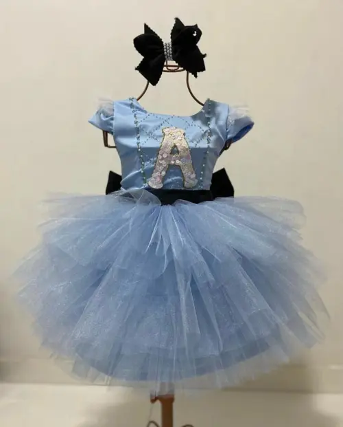 Vestido Infantil Alice no País das Maravilhas